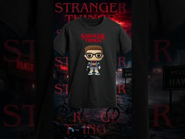 Vídeo relacionado con Stranger Things Silhouette Bike Logo Camiseta, Hombre, Blanco, S