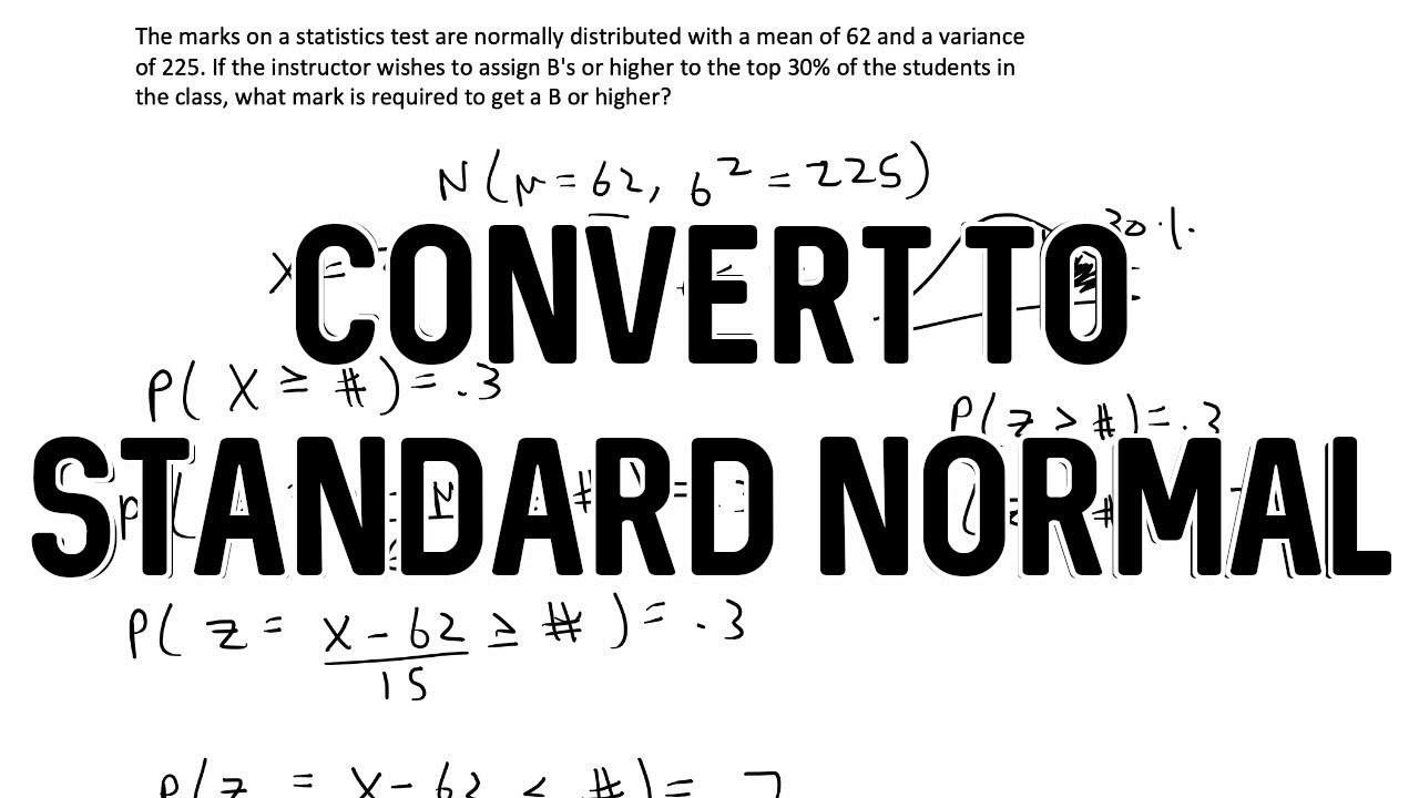 Convert to Standard Normal Distribution