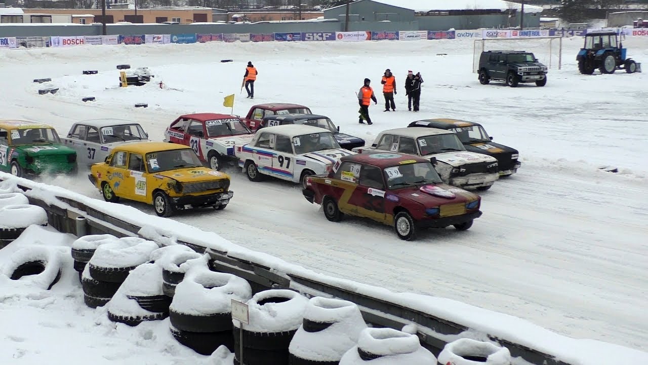 2 этап Чемпионата Республики Беларусь по трековым автогонкам 2019 года, класс Легенды СССР (13.01.2019)