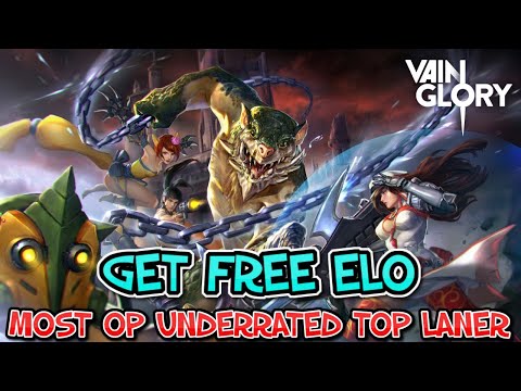 GET FREE ELO BY PLAYING THE MOST UNDERRATED OP BROKEN BEST TOP LANER - VAINGLORY 5V5 RANKED GAMEPLAY