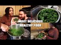 Ethiopian Food Easy Gomen (Collard Greens) Recipe | Amena and Elias