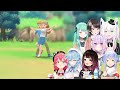 Their Reactions To Lovey Dovey Couple In Pokemon BDSP Hololive Compilation