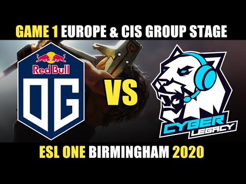 OG vs Cyber Legacy Game 1 Highlights - ESL One Birmingham 2020: Europe & CIS Group Stage Dota 2