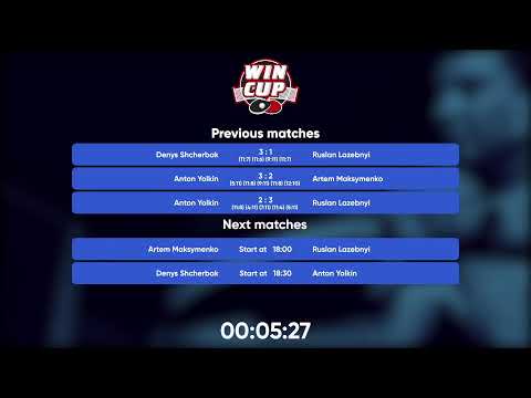 17:00 Anton Yolkin 2 - 3 Ruslan Lazebnyi West 3 WIN CUP 06.12.2022 | TABLE TENNIS WINCUP