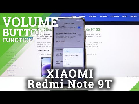 How to Set Up Volume Button Function in Xiaomi Redmi Note 9T Camera - Use Volume Button as Shutter