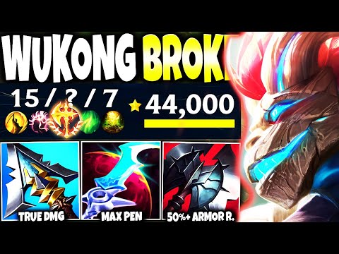 My Max Pen Wukong Build BROKE TOP LANE (Non-Stop 1v2) +Elderwood Skin Giveaway 🔥 Fill to Win #11