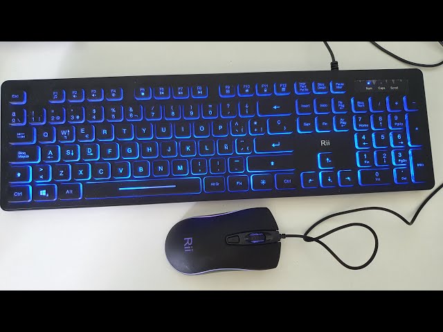 Vídeo relacionado con Rii Rk105 RGB Teclado y Ratón Retroiluminado con Cables ,Pack de teclado y ratón para gamers para PC Gamers, Oficina, Diseño Gráfico