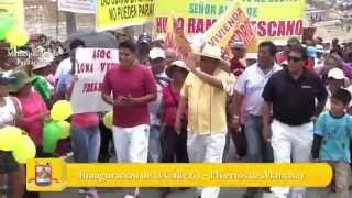 preview picture of video 'MEJORAMIENTO VIAL Y PEATONAL DE LA CALLE 63 EN HUERTOS DE MANCHAY'