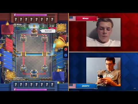 Wings vs Jmonte 2017 Clash Royale American crown tournament