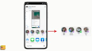 How to remove suggested contacts from share sheet when sharing photos on iPhone