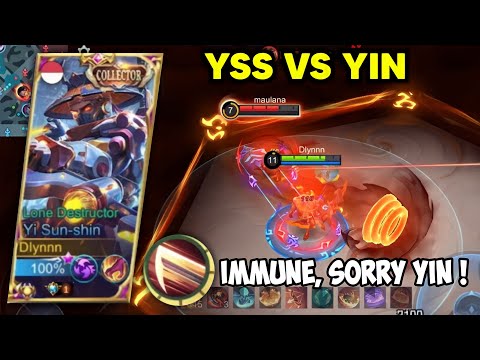 CARA YSS MELAWAN ULTI YIN! SKILL 1 YSS IMMUNE BRO | TUTORIAL YSS VS YIN - Mobile Legends
