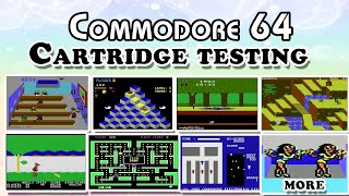 Commodore 64 Cartridge Testing - Centipede, Tapper, Qbert, Pitfall, Trashman, more.