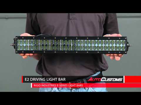 6 Rigid Industries E Series 20" Inch Light Bars Light Comparison at AutoCustoms.com