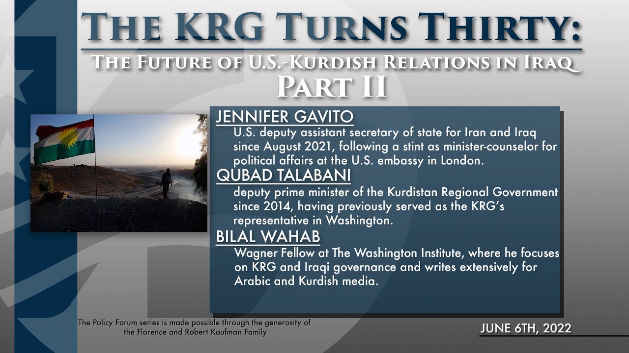 The KRG Turns Thirty (Part 2): The Future of U.S.-Kurdish Relations in Iraq