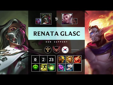 Renata Glasc Support vs Rakan - KR Grandmaster Patch 25.08