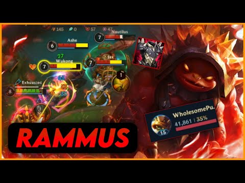 Rammus But I'm The Damage Carry! | Rammus Gameplay - WildRift