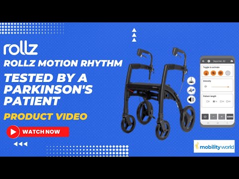 Mobility World Ltd UK - Rollz Motion Rhythm tested by a Parkinson's patient