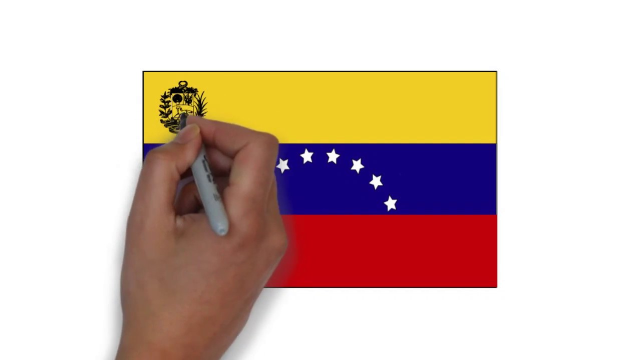 How to draw Venezuela Flag | bandera de venezuela