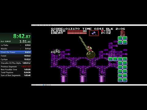 Akumajou Densetsu (Castlevania 3 JP version) Grant% speedrun new PB 48:12.30