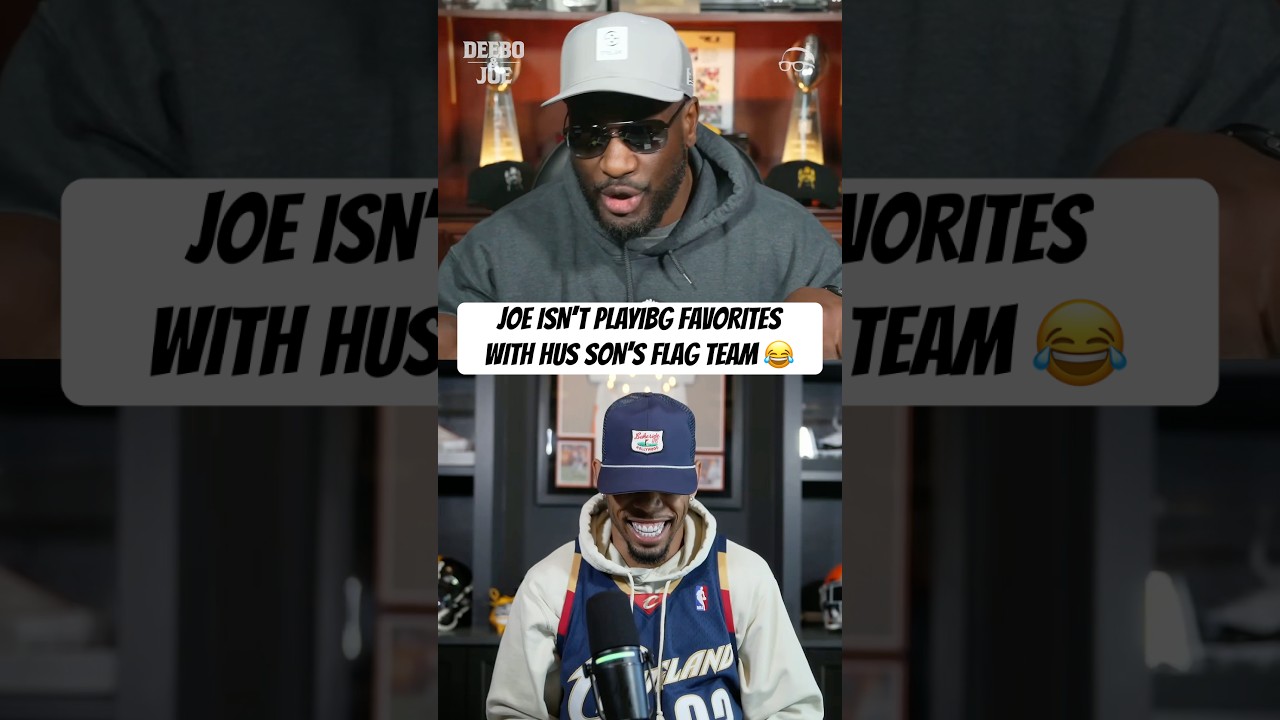 Joe Haden isn’t playing favorites when it comes to his son’s flag squad. Only the best will play 😂