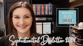 WEEKS 22-23: 2024 SOPHISTICATED DECLUTTER // Decluttering Craft Supplies, Hobbies, & Workout Gear
