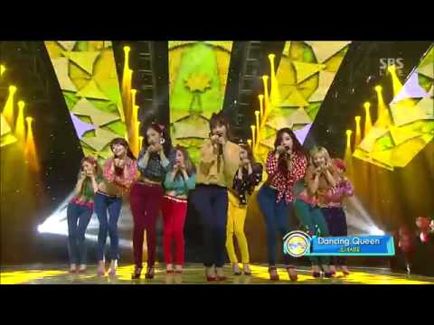 HD 130106 Inkigayo SNSD   Dancing Queen+I Got A Boy