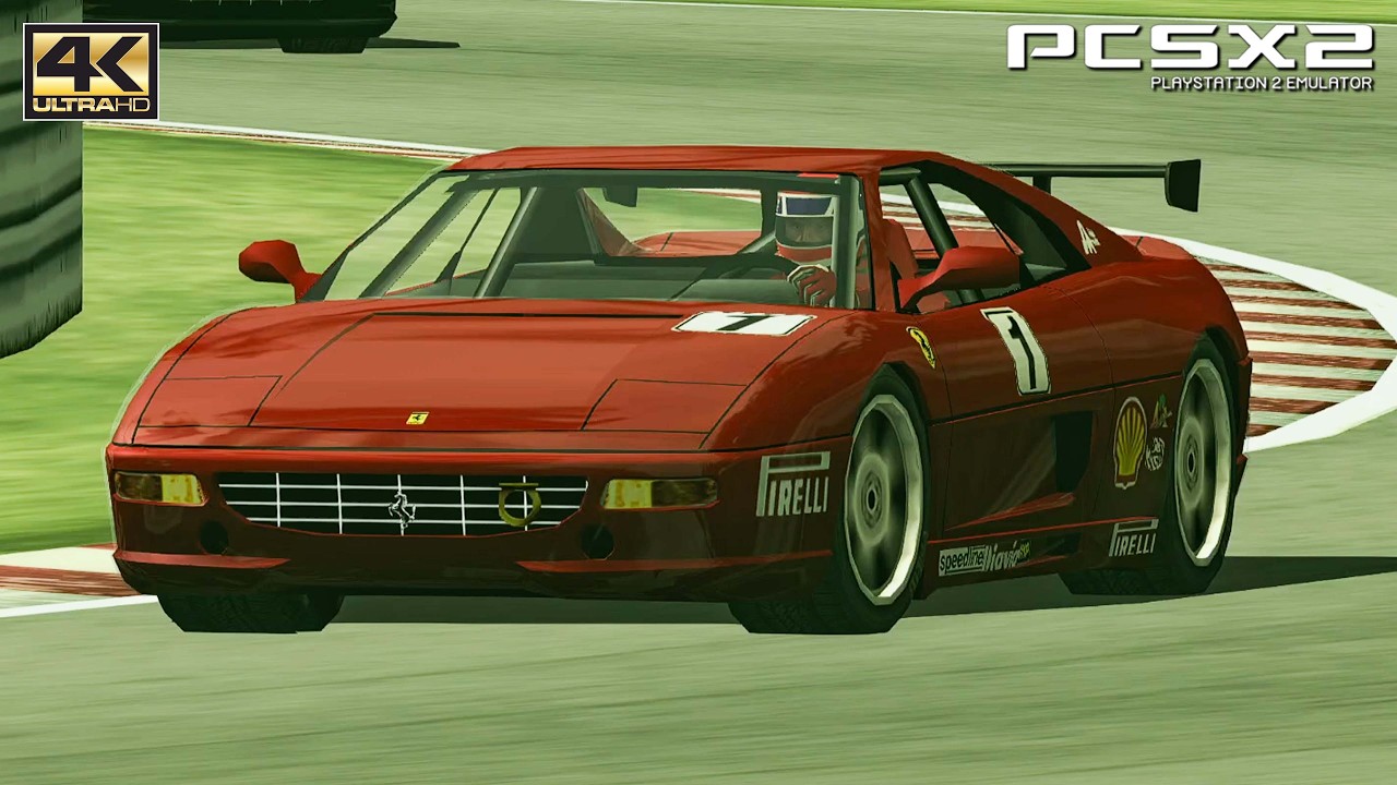 Ferrari F355 Challenge - PS2 Gameplay 4k 2160p / HD Textures (PCSX2)