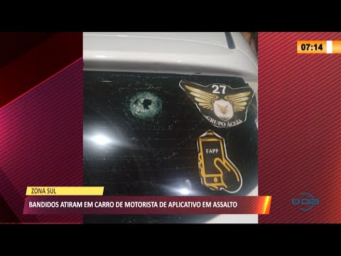 Bandidos atiram em carro de motorista de aplicativo em assalto 22 04 2021