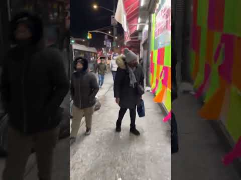 -14 degree freezing cold in the Bronx.