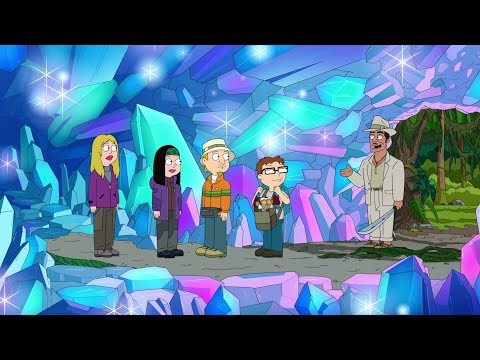 American Dad - Inside a crystal geode within the mountain