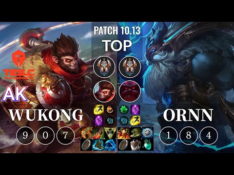 TES AK Wukong vs Ornn Top - KR Patch 10.13