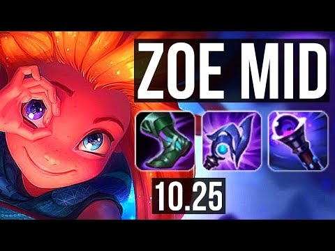ZOE vs PANTHEON (MID) | 68% winrate, 7/3/16, Dominating | EUW Diamond | v10.25