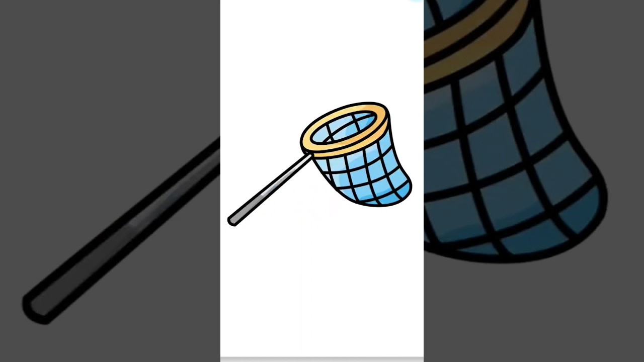 Fishing Net Drawing 🎣🐟|#drawing #colouring #shorts #ytshorts #shortvideo #shortsfeed