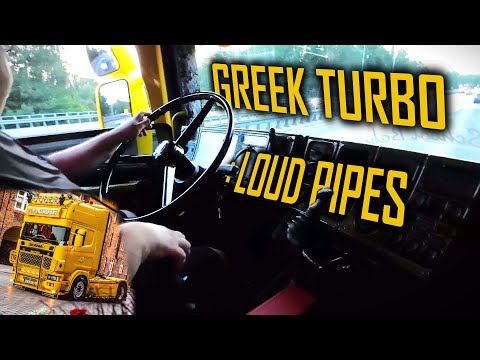 GREEK POWER 2: Scania V8 700hp++ // *Turbo & Smoke & Pipes & Manual* *J&M Transport*