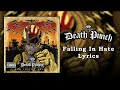 Five Finger Death Punch - Falling In Hate (Lyrics Video) (HQ)