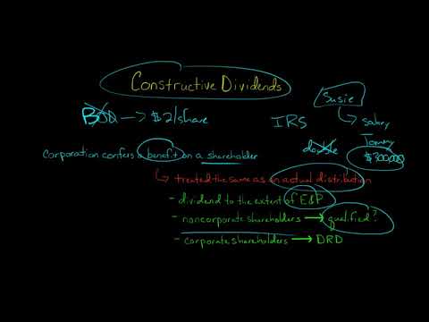 Constructive Dividends U S Tax