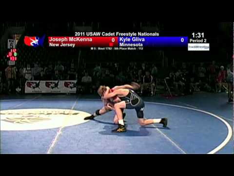 Cadet Freestyle 5th 112 - Joey McKenna (NJ) vs. Kyle Gliva (MN)