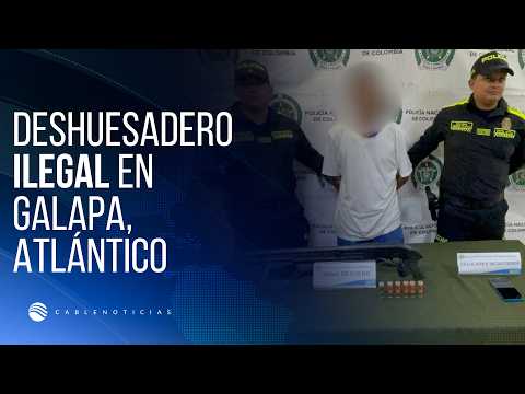 Deshuesadero ilegal en Galapa: capturan a alias Peter