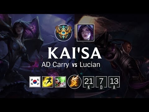 Kai'Sa ADC vs Lucian - KR Challenger Patch 8.24