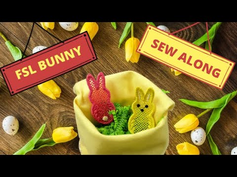 OML Embroidery Live! #dimesewalong ON THE HOUSE Project 3 FSL BUNNY