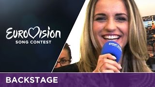 Gabriela Gunčíková (Czech Republic) rehearses I Stand