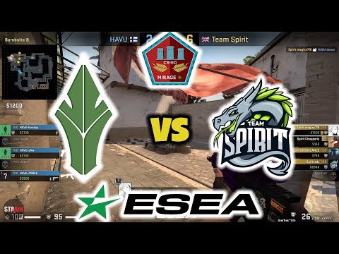 HAVU vs Team Spirit Highlights [Mirage] - ESEA MDL S32 Consolidation Final