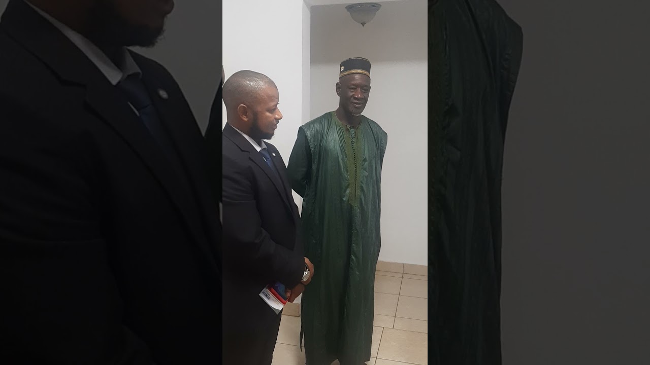 fulbe Africa president Alieu Sowe discus with Tabital pulaagu Gambia special guest Ousman T Jalloh
