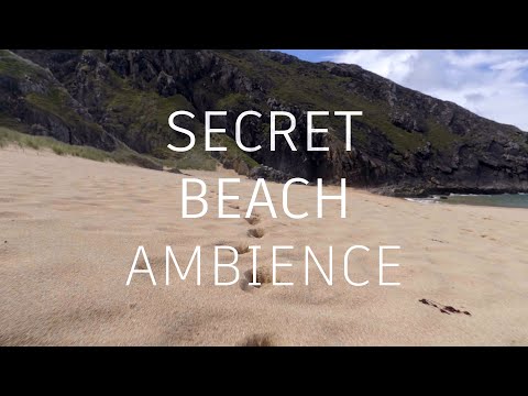 Secret beach ambience | Heavy sea waves sounds | Beautiful sandy beach | ASMR Sleep Relax | 12 hours