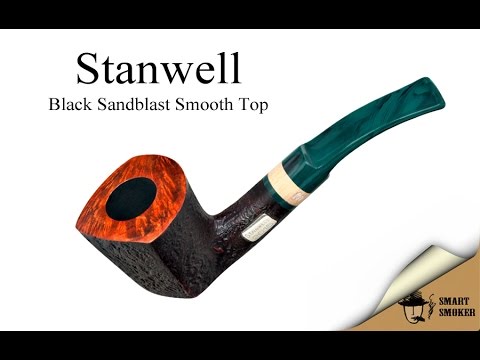 Курительная трубка Stanwell Black Sandblast Smooth Top