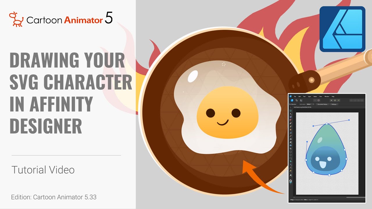 Drawing your SVG Character in Affinity Designer | Cartoon Animator 5 Tutorial