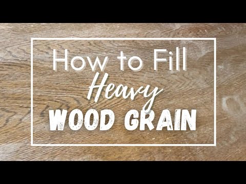Fill in a heavy wood grain to create a smooth finish in three easy steps!