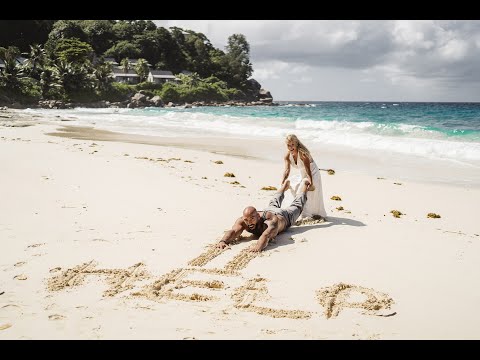 Tropical Beach Wedding at the Carana Beach Hotel, Seychelles | Wedding Film of Jana & Jamal