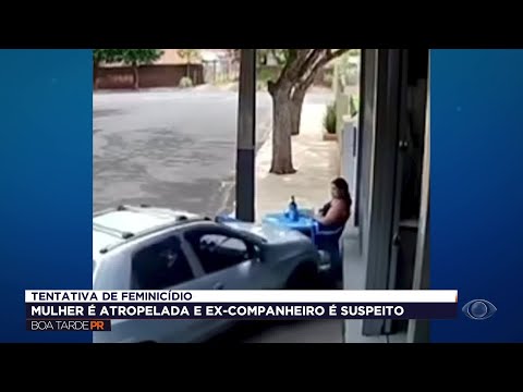 Flagrante: Marido atropela esposa na calçada de bar em Lupionópolis, no PR