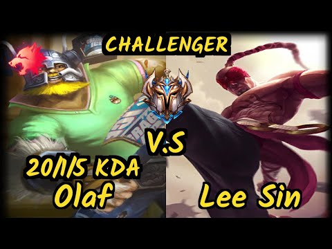 HL Cariok (OLAF) vs LEE SIN - 20/1/5 KDA JUNGLE CHALLENGER GAMEPLAY - BR